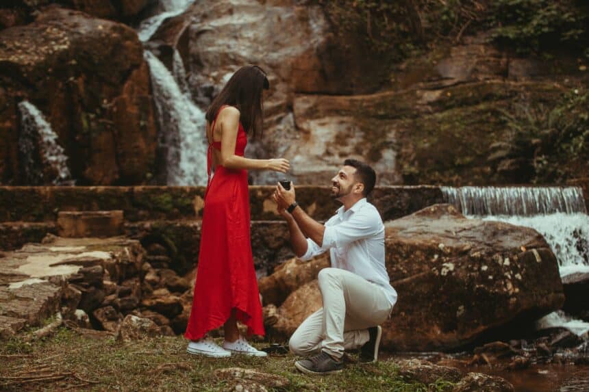 surprise marriage proposal in riverside