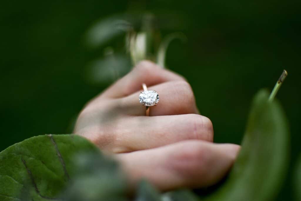 opulent oval diamond ring