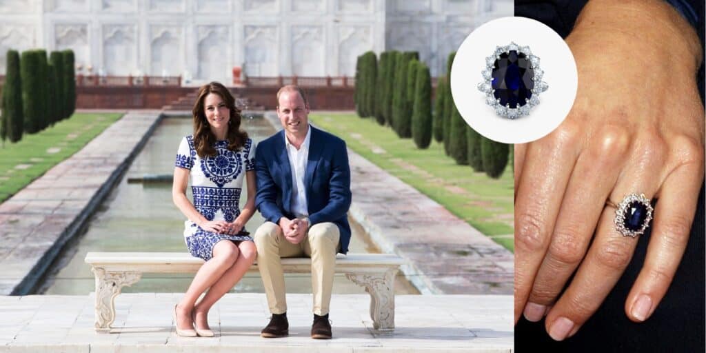 Diamond engagement ring Kate Middleton from Prince Charles
